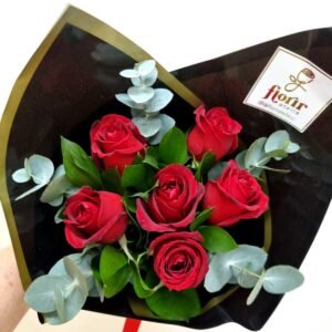 Buquê 6 rosas