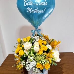 Box Maternidade + Balão 10” personalizado