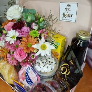 Maleta café com flores (G2)