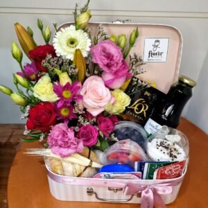 Maleta café com flores (G2)