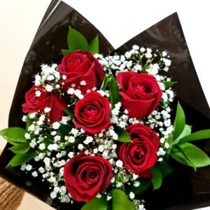Buquê 6 rosas